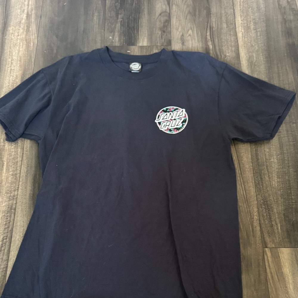 Santa Cruz Skateboards Dark Blue Short Sleeve Tee